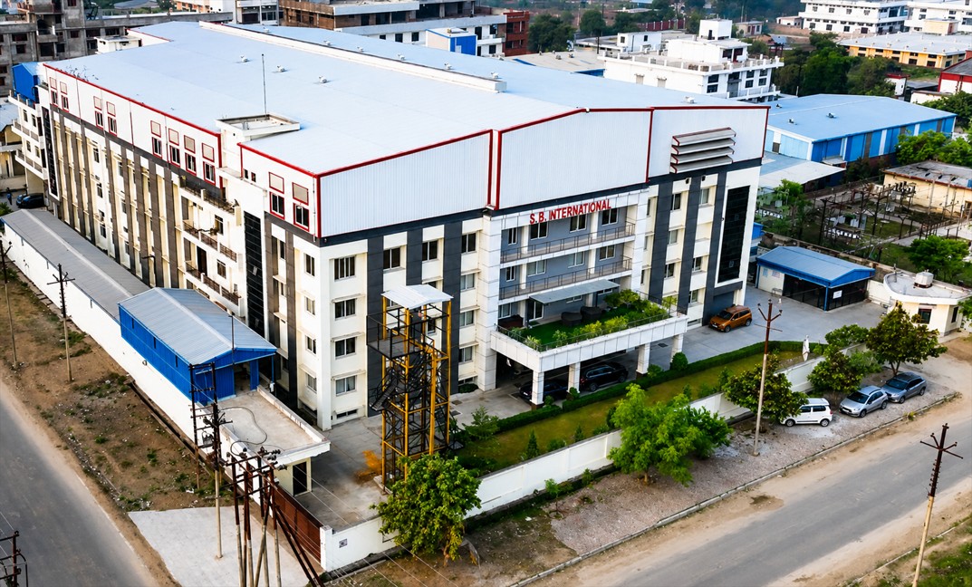 SB International plant in Kanpur, seen from above